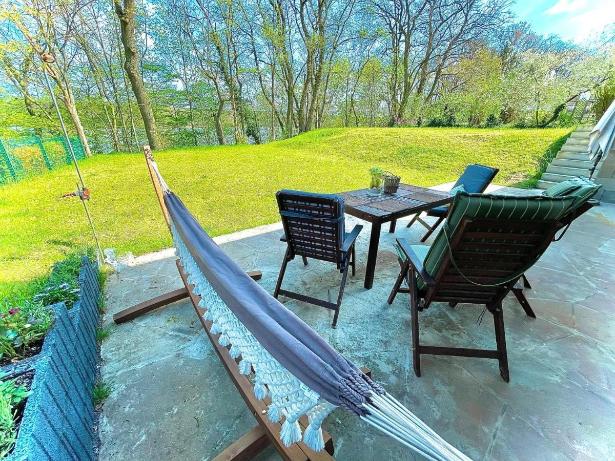 100M2 Fewo Im Haus Am See Mit Garten Bei Potsdam 슈빌로브제 외부 사진